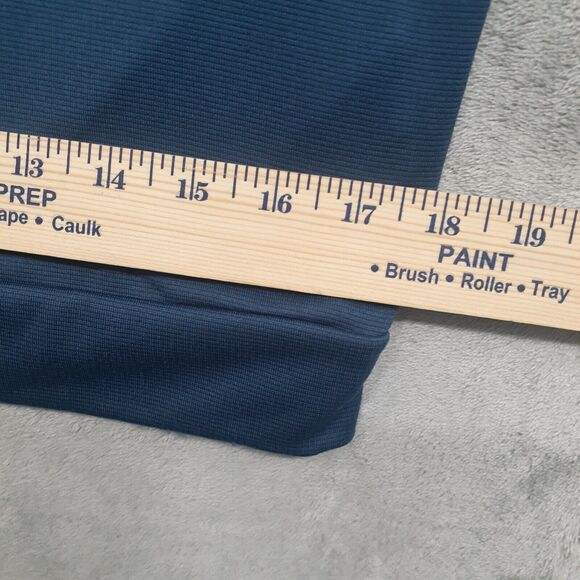 ADIDAS Golf Men's Small Blue Gray Coat Athletic Jacket Top Zip Only Pullover - Picture 4 of 10